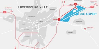 Peta Luxembourg terbang